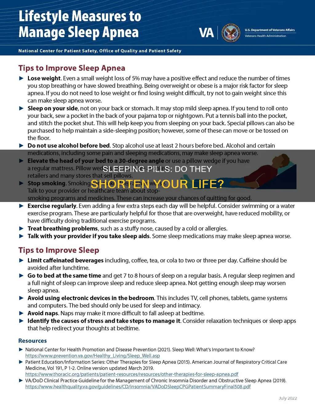 do sleeping pills shorten your life