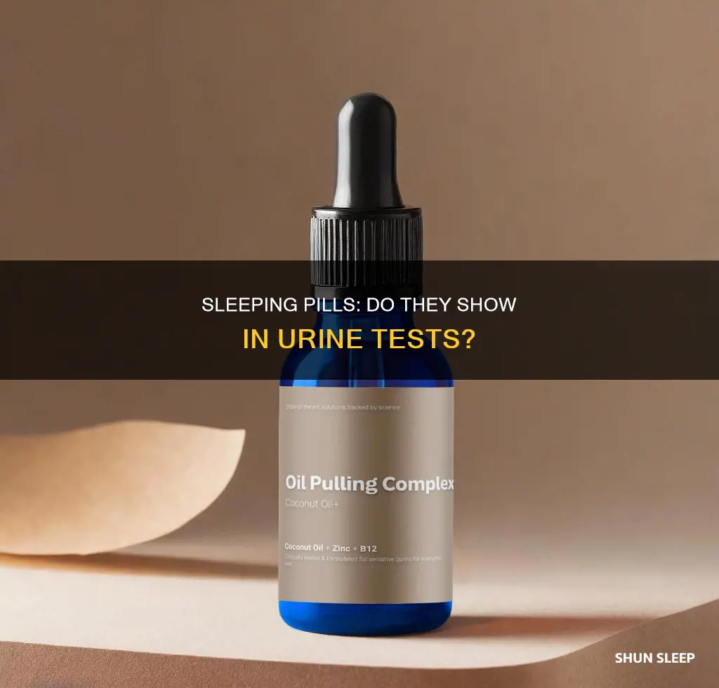 do sleeping pills show up in urine test