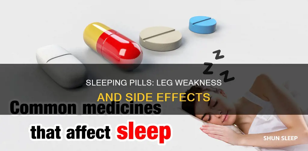 do sleeping pills weaken your legs