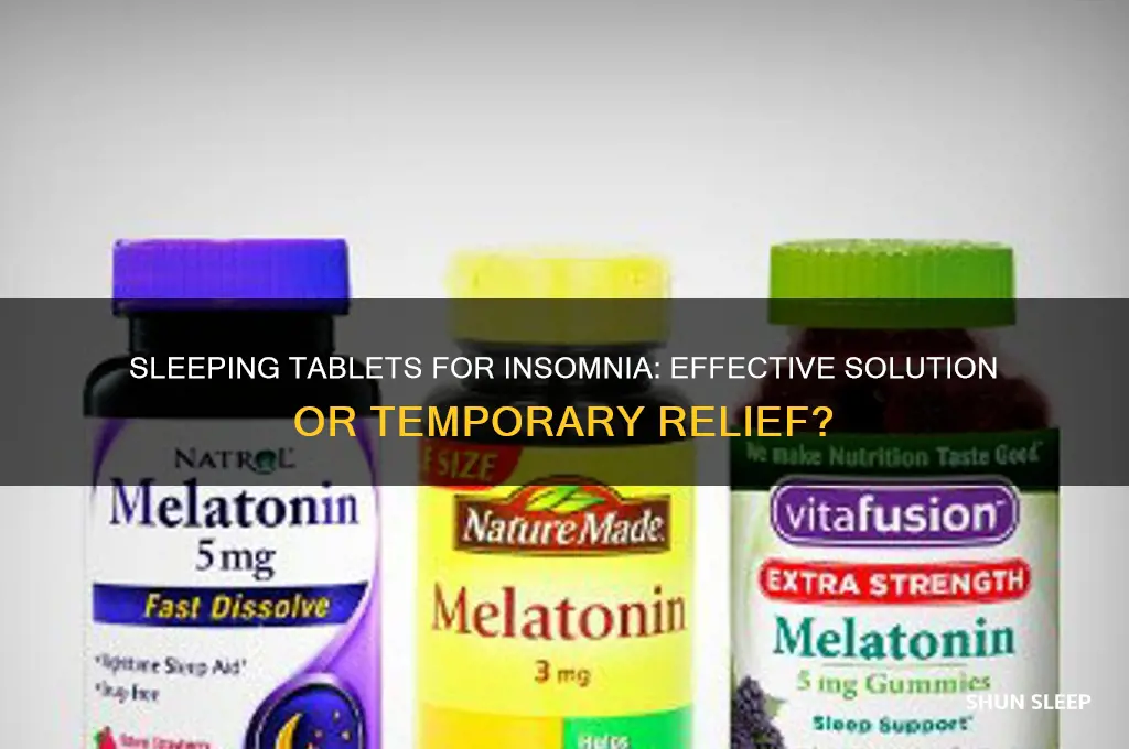 do sleeping tablets help insomnia