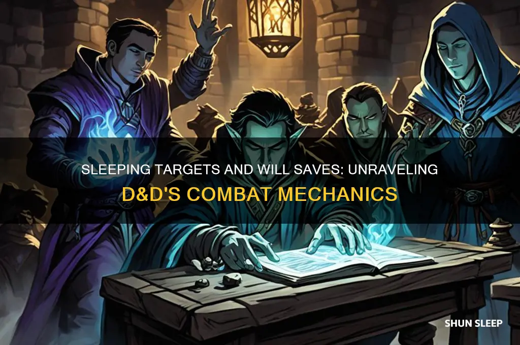 do sleeping targets get will saves
