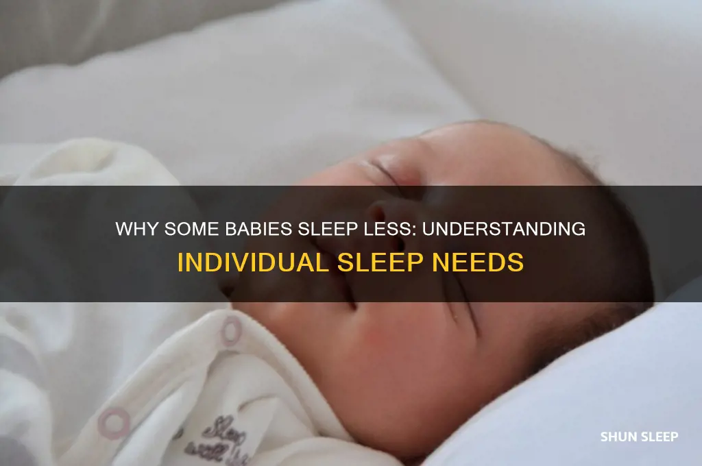 do some babies need less sleep than others