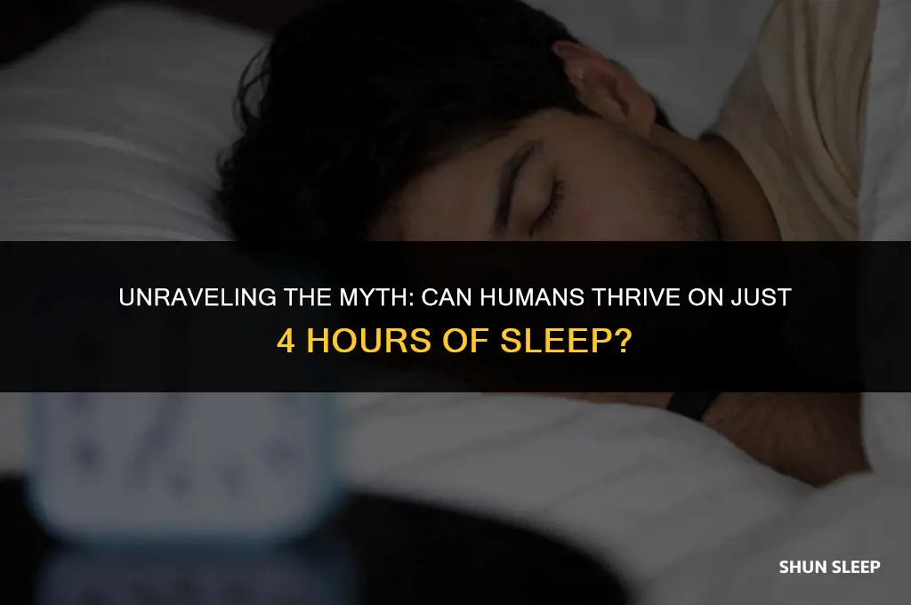 do some people actually sleep only 4 hours