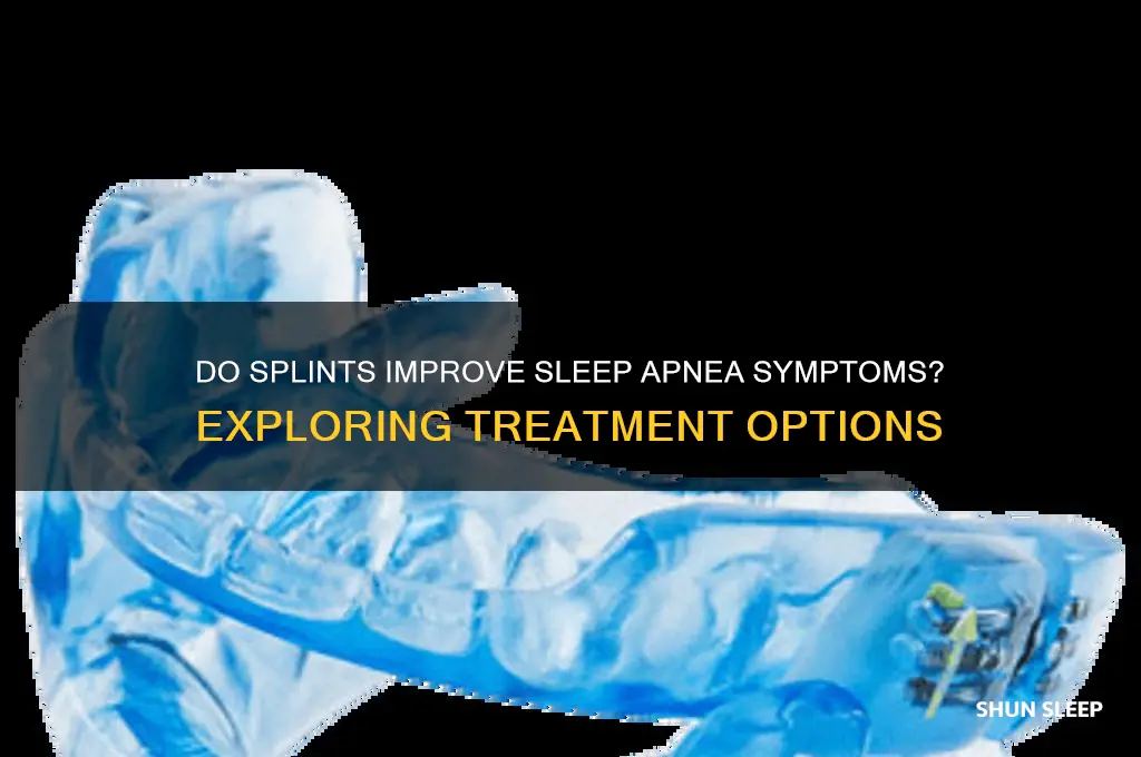 do splints help with sleep apnea