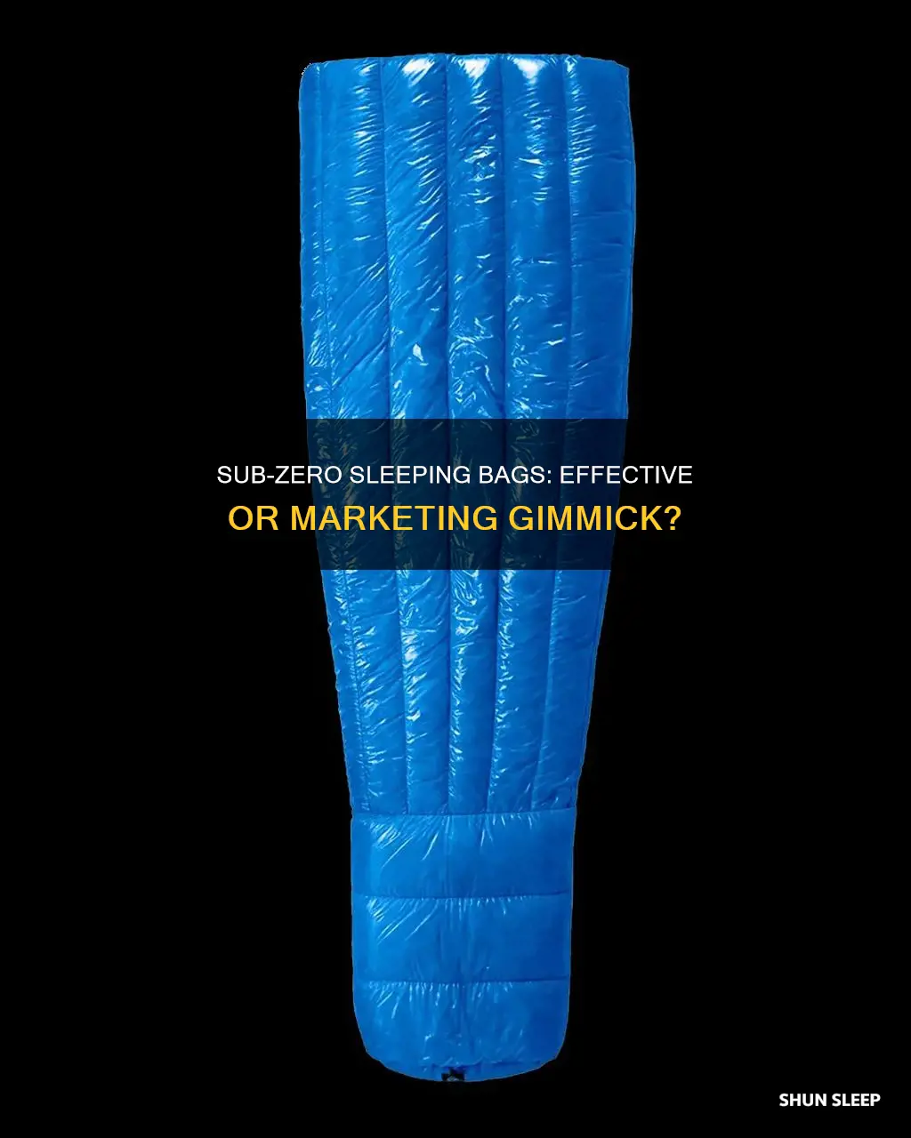 do sub zero sleeping bags really work