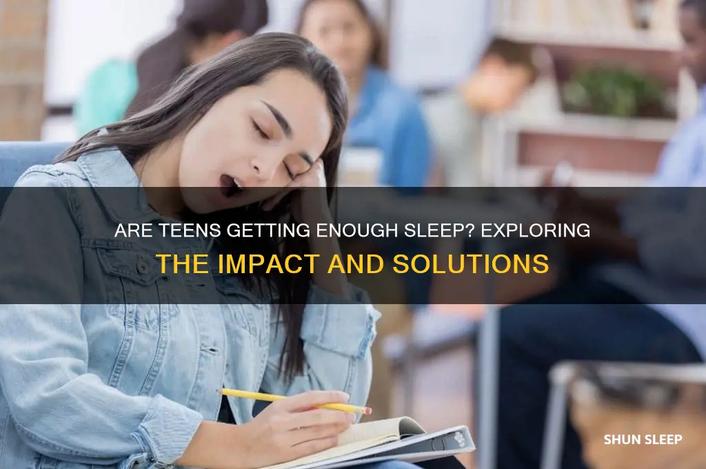 do teens get enough sleep