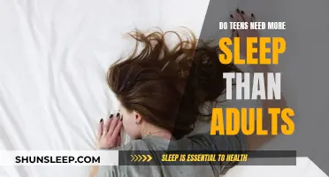 Sleep Needs: Teens vs. Adults