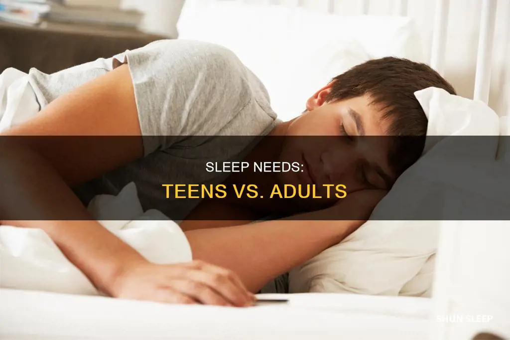 do teens need more sleep than adults