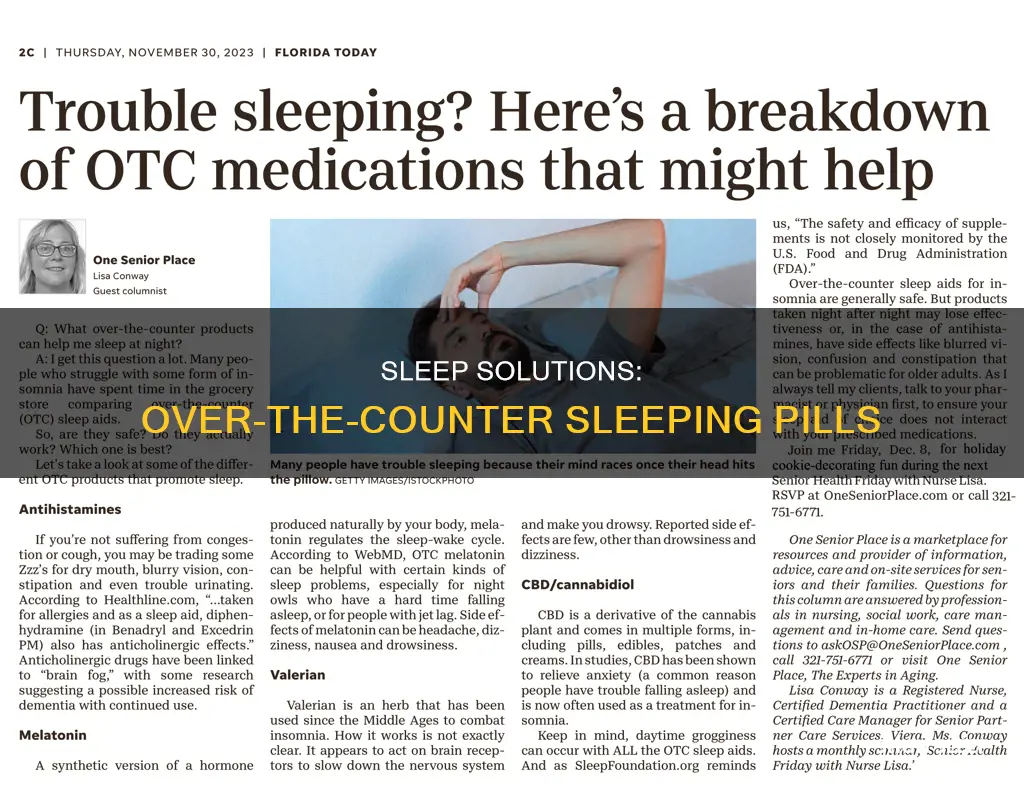 do they sell sleeping pills over the counter