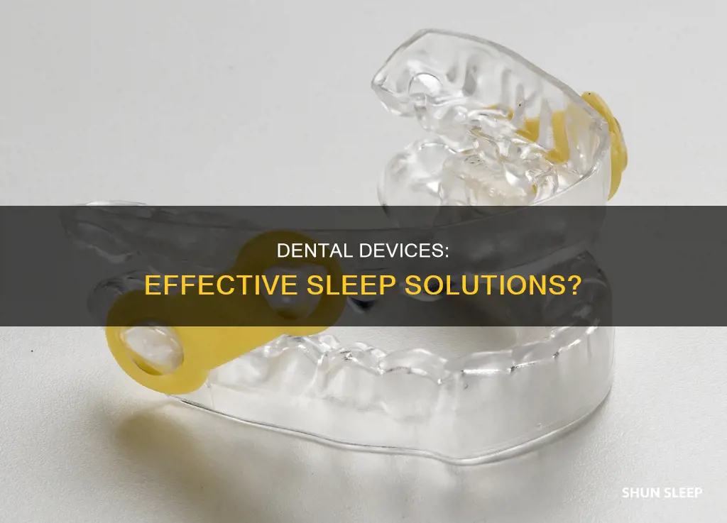 do those dental things work for sleep