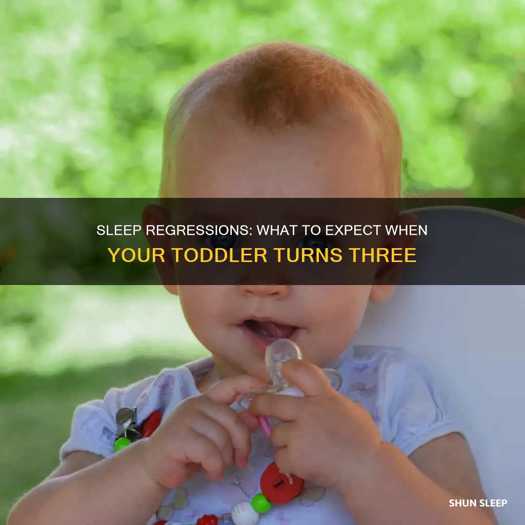 do three year olds have sleep regressions