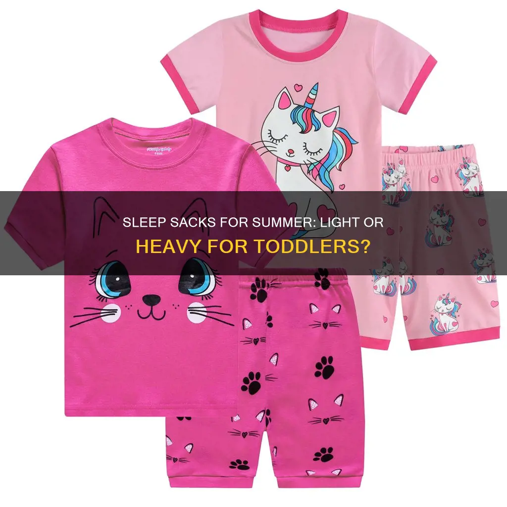 do toddlers need a light sleep sack for summer