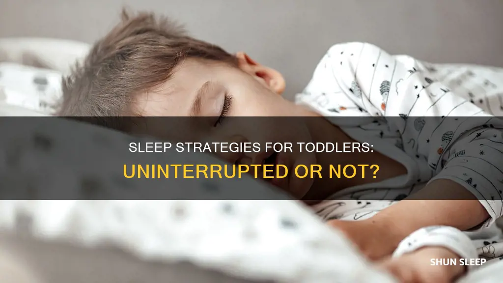 do toddlers need uninterrupted sleep