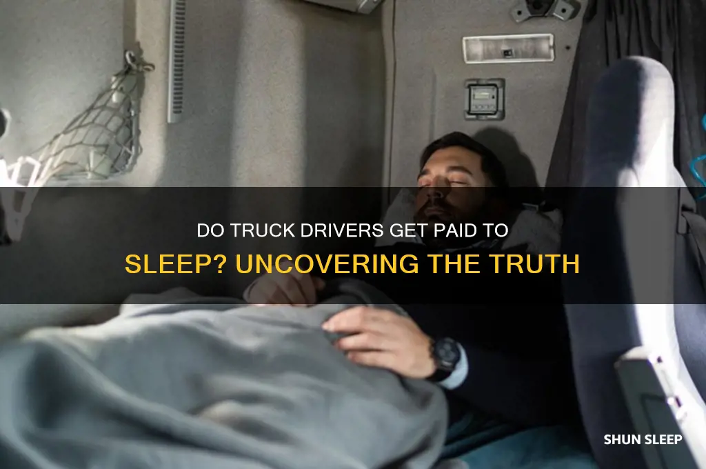 do truck drivers get paid to sleep