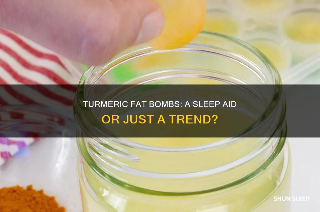 do tumeric fat bombs help sleep