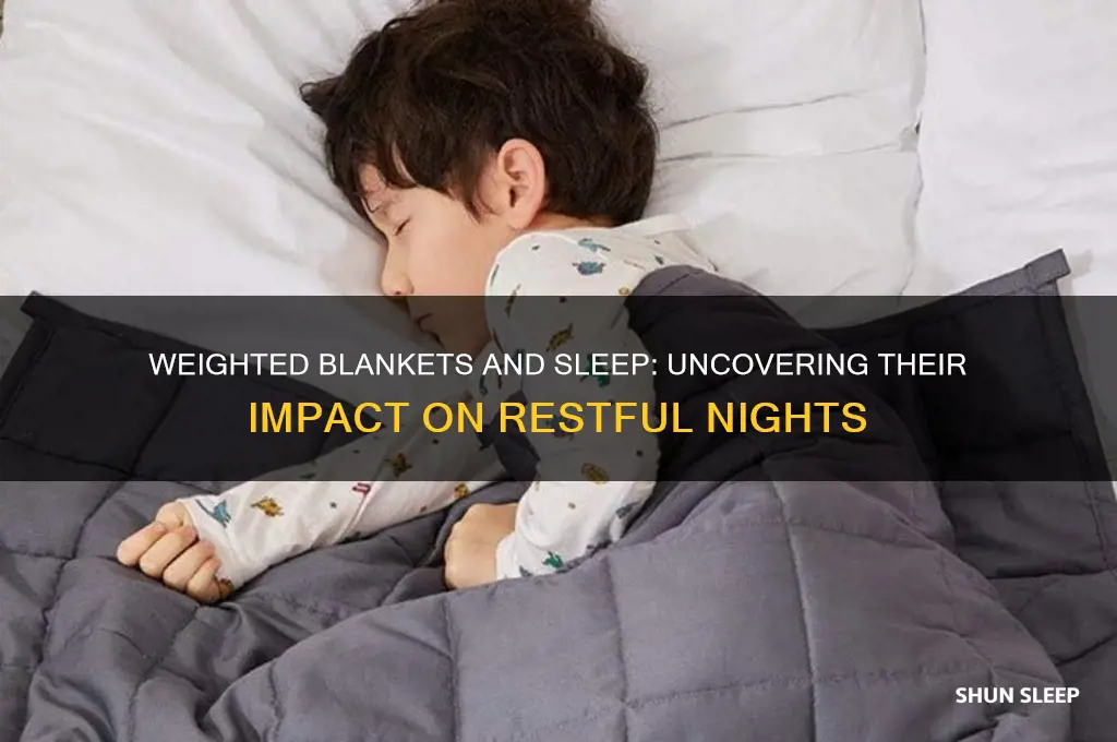 do waited blankets help with sleep