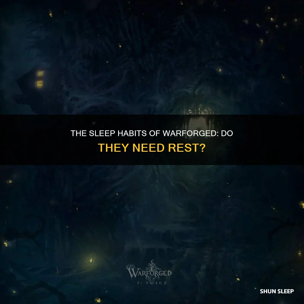 do warforged need sleep