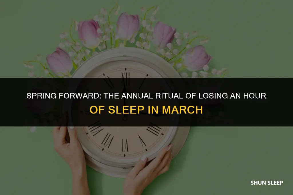do we gain an hour of sleep in march