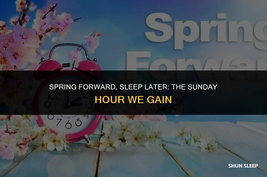 do we gain an hour of sleep on sunday