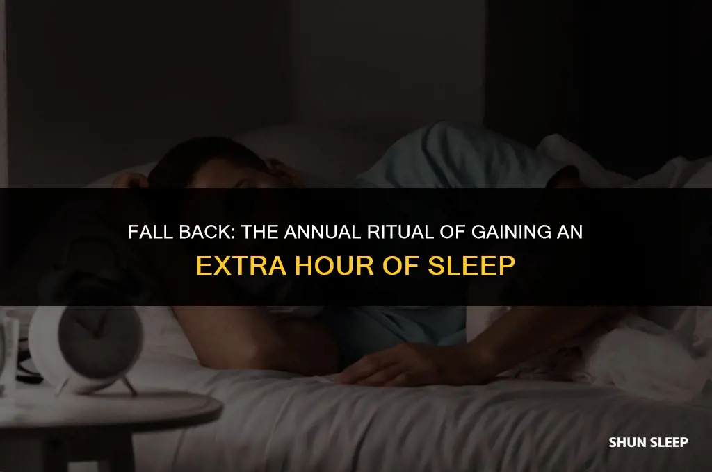 do we get an extra hour of sleep in fall