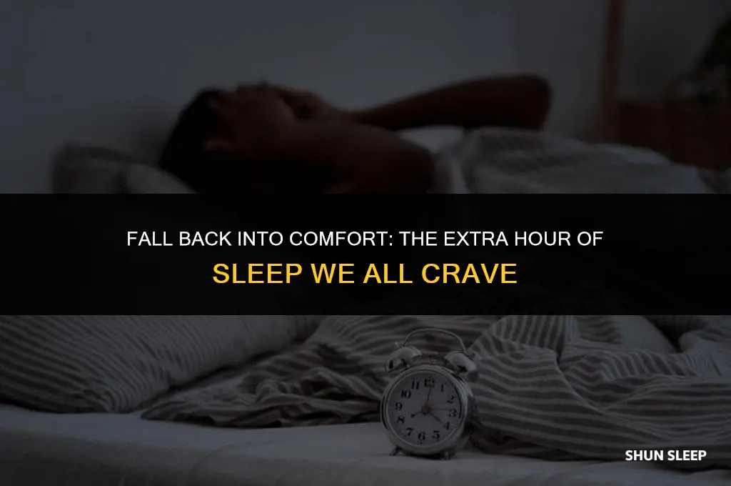 do we get an extra hour of sleep november 6