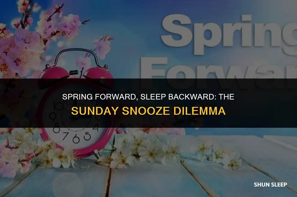 do we get an extra hour of sleep on sunday