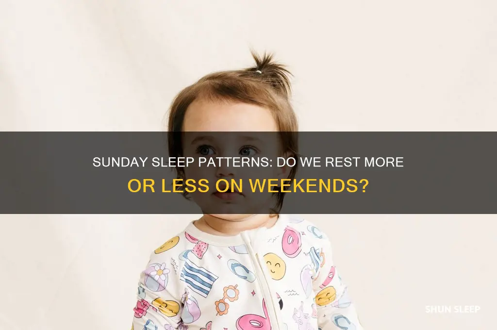 do we get more or less sleep on sunday