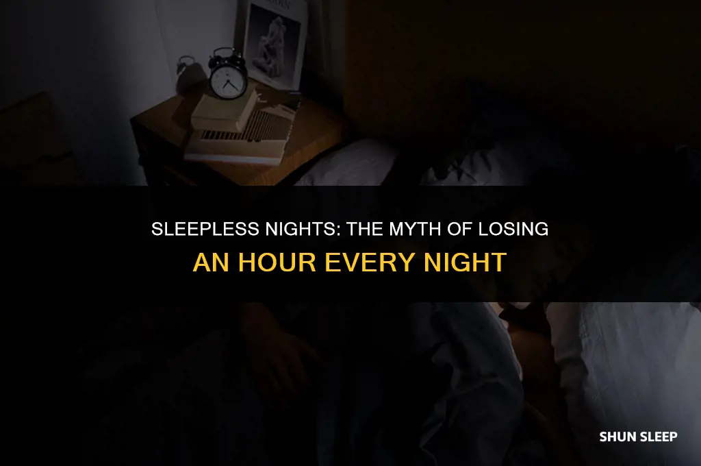 do we lose an hour of sleep every night