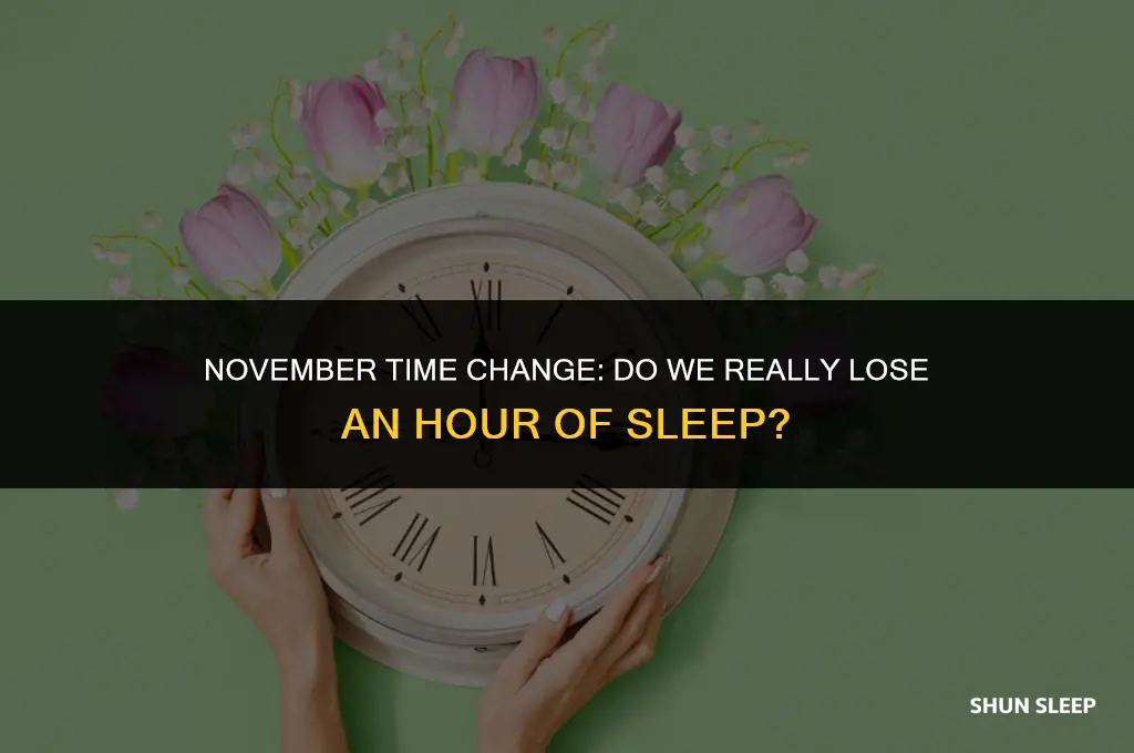 do we lose an hour of sleep in november