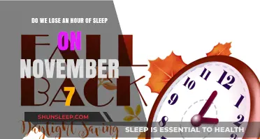 Daylight Saving Time: Do We Really Lose an Hour of Sleep on November 7?