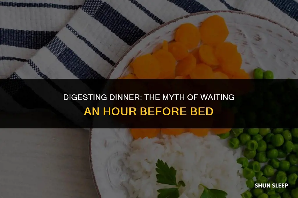 do we wait for an hour after eating to sleep