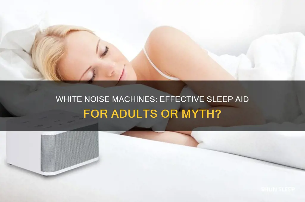 do white noise machines help adults sleep as well