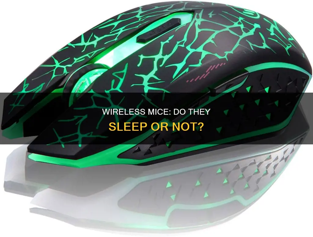 do wireless mice sleep when not in use