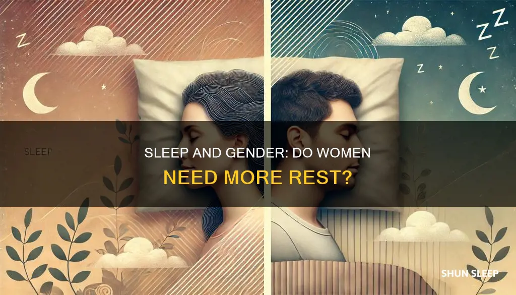 do woken need more sleep than men
