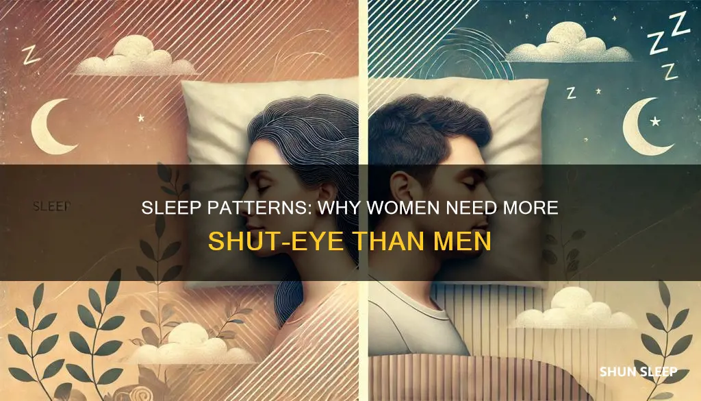 do womem need more sleep than men