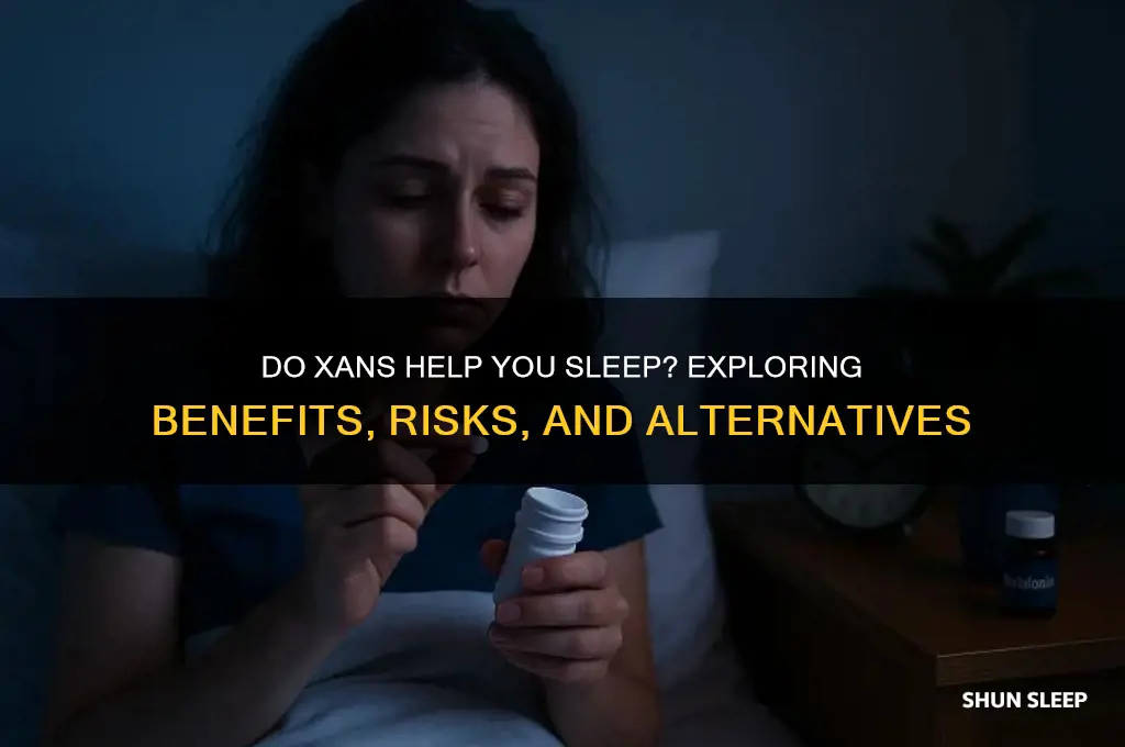 do xans help you sleep