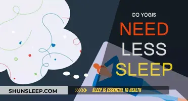 Yogis' Sleep: Less is More?