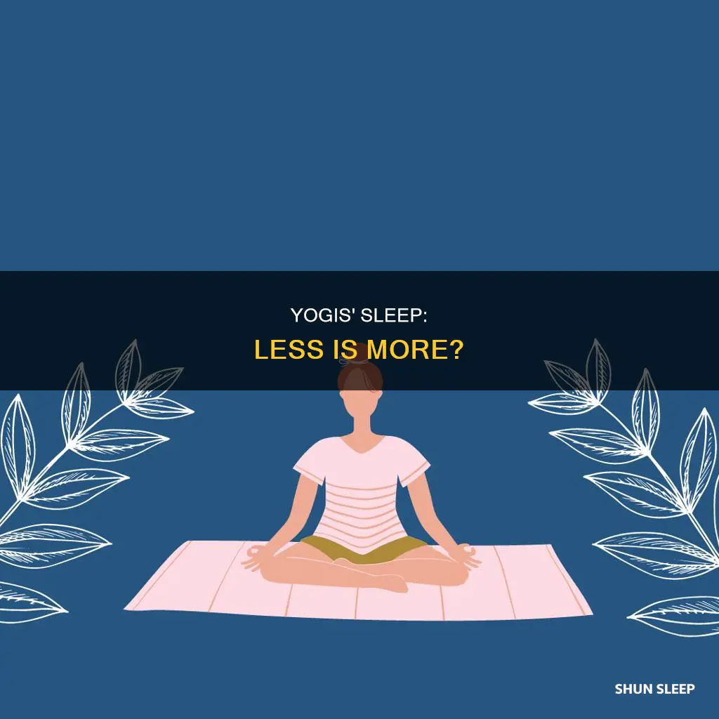 do yogis need less sleep