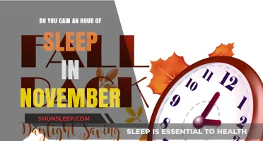 Gaining an Hour of Sleep in November: The Daylight Saving Time Effect