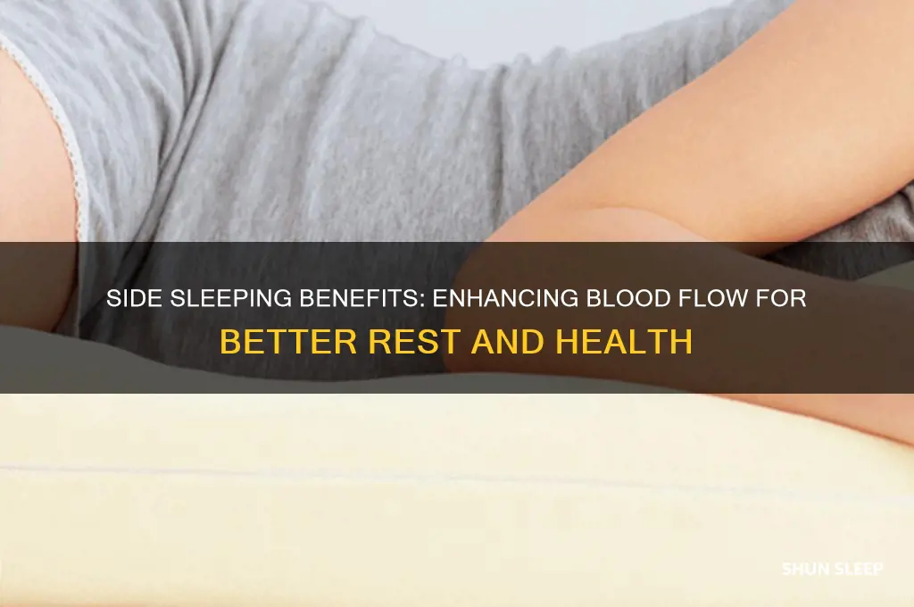 do you get better blood flow sleeping on your side