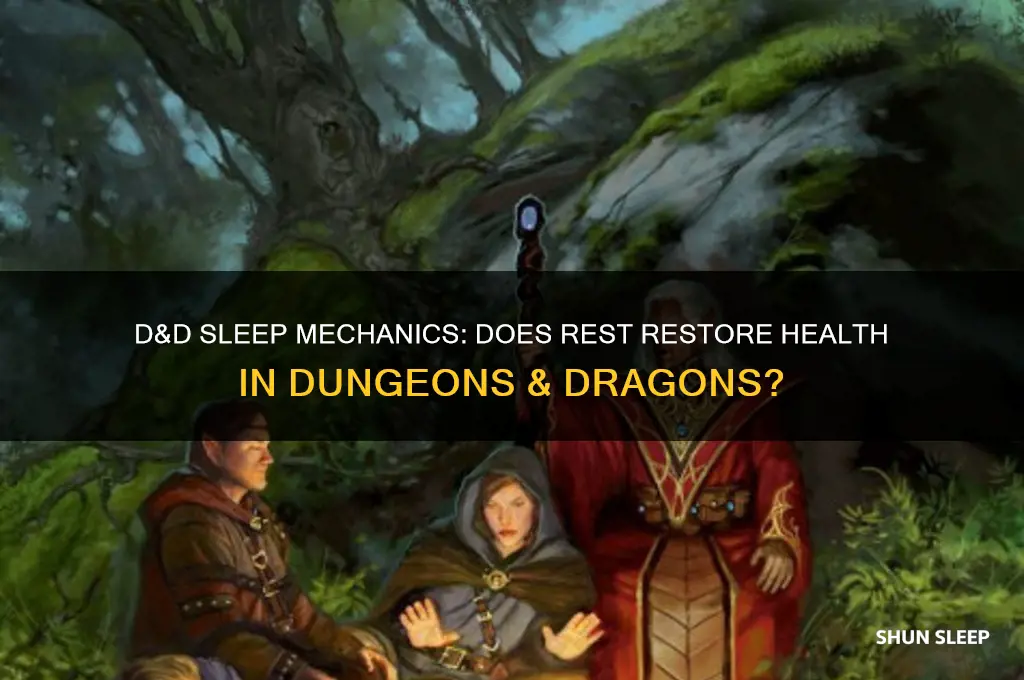 do you get health back when you sleep in d&d