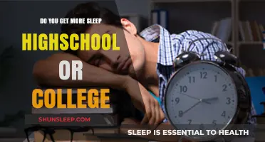 High School vs. College Sleep: Which Stage Offers More Rest?