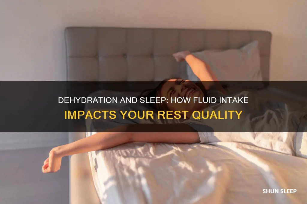 do you get more sleep if youre dehydrated