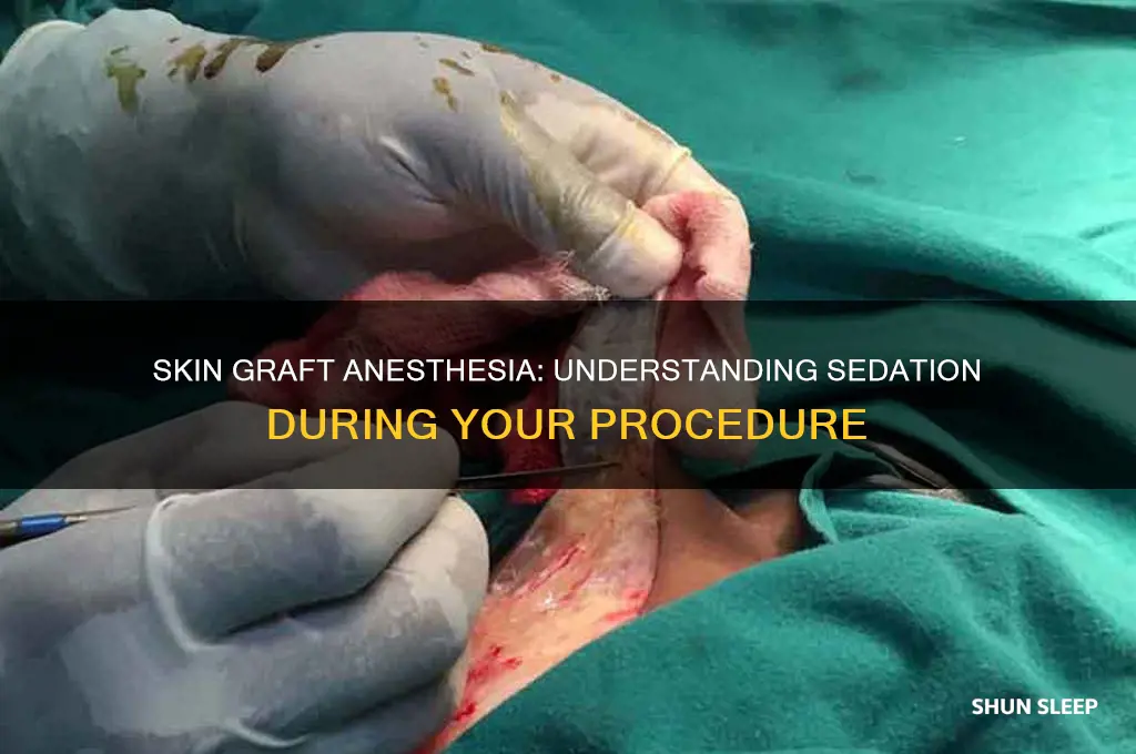 do you get put to sleep during a skin graft