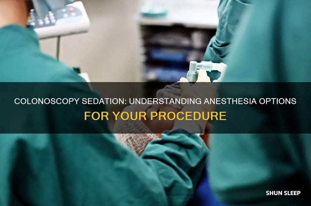 do you get put to sleep for a colonoscopy