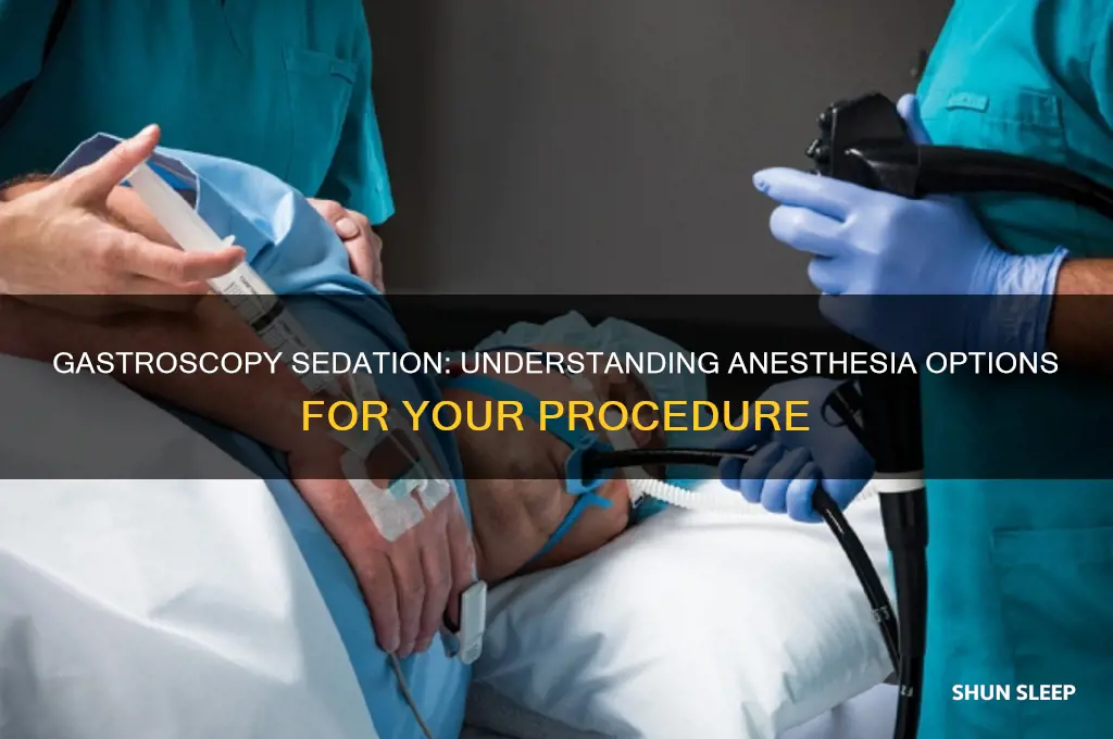 do you get put to sleep for a gastroscopy