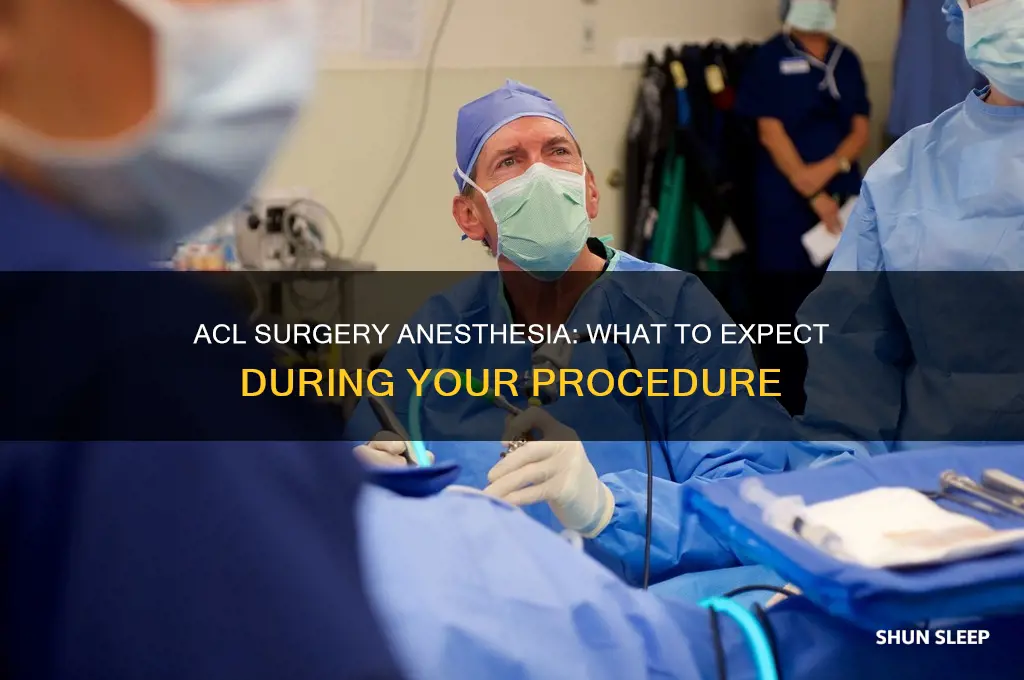 do you get put to sleep for acl surgery