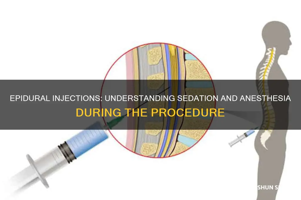 do you get put to sleep for an epidural injections
