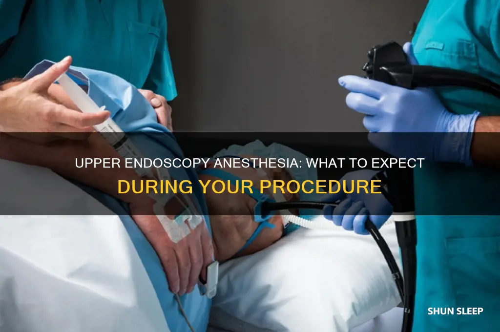 do you get put to sleep for an upper endoscopy