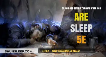 Sleeping in 5e: Do You Get Saving Throws While Asleep?